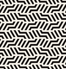 Vector seamless pattern. Modern stylish texture. Repeating geometric background. Striped monochrome bold grid. Linear graphic design. Can be used as swatch for illustrator.