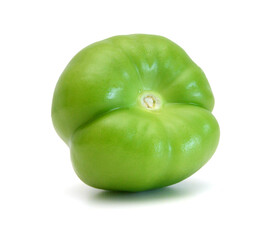 Stack tomato tomatillos fruits isolated on white background