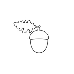 Acorn line icon. vector symbol sign