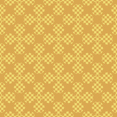 Seamless pattern shape flower geometric texture vector illustration.