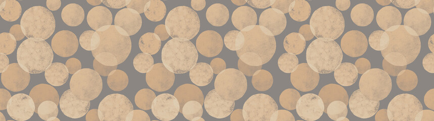 Circle Hand drawn Watercolor isolated on white canvas with high resolution texture, seamless pattern
