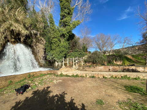 route of the three waterfalls of ANNA, located in the province of Valencia, Spain.