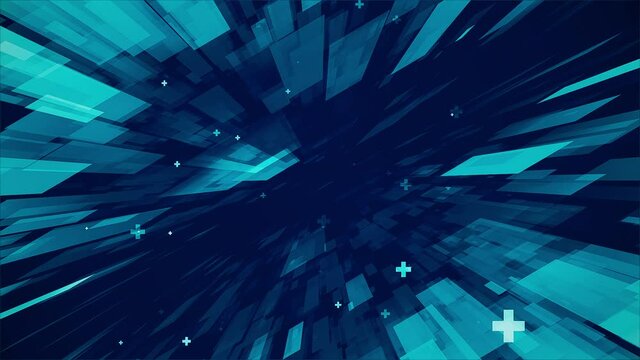 simple geometric technology abstract background animation