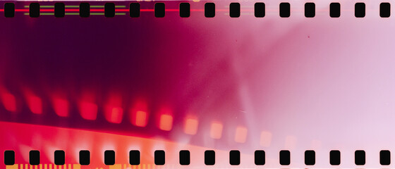real film strip texture with burn light leaks, abstract background