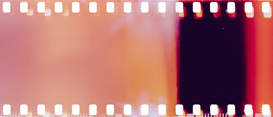 real film strip texture with burn light leaks, abstract background