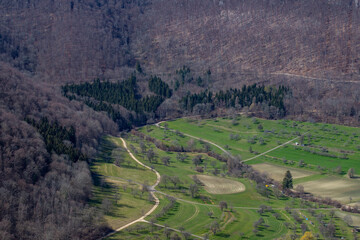 Blick von der Ruine Reußenstein