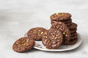 Chocolate Chip Cookies with pistachio. Gluten free