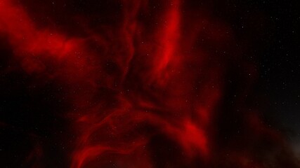 colorful space background with stars, nebula gas cloud in deep outer space 3d render