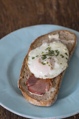 grilled ham and egg