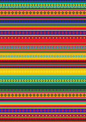 Ethnic seamless pattern. Traditional ornament background. Folk ornamental texture. Bright colors. Serape design. Mexican rug, blanket.