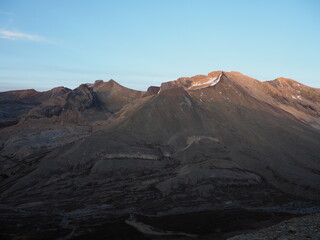 Fototapeta premium Beauty Creek view at col south of Tangle Peak at Jasper National Park Alberta Canada OLYMPUS DIGITAL CAMERA