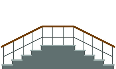 Staircase on a white background