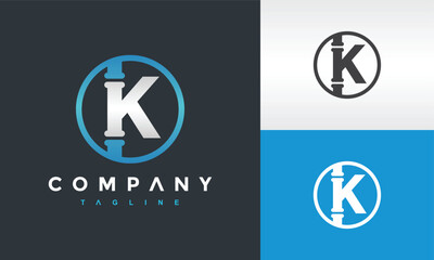 initial K pipe logo