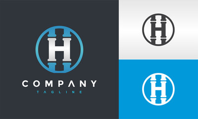 initial H pipe logo