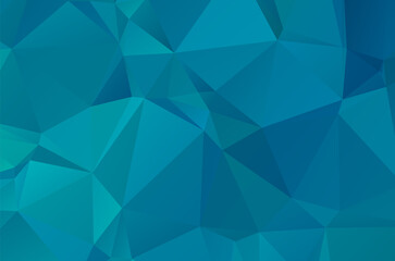 Blue vivid polygonal mosaic background, creative design templates Illustration