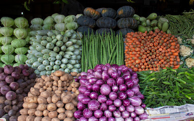 Indien - ein Markt in Kerala