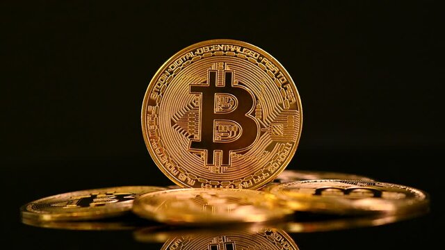 a group of bitcoin memorial coins