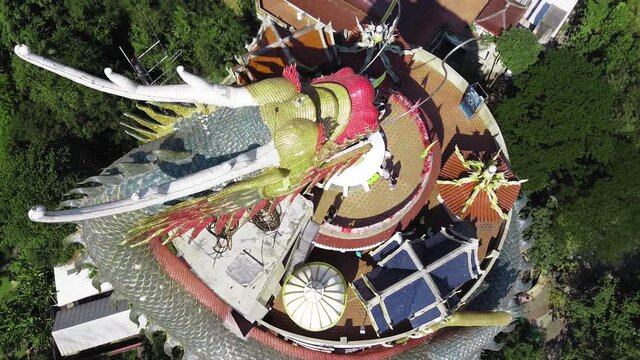 Wat Samphran aerial view