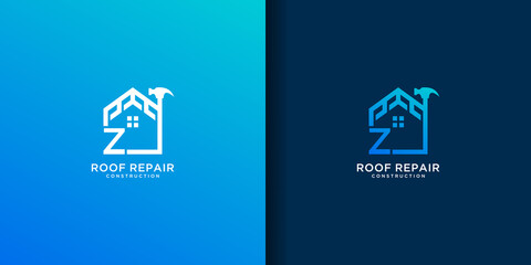 Letter z home roof repair logo