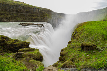 Naklejka na ściany i meble The Gullfoss waterfall, Golden Circle, southern Iceland