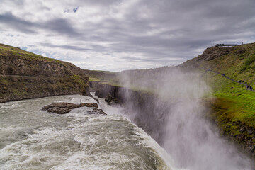 The Gullfoss waterfall, Golden Circle, southern Iceland