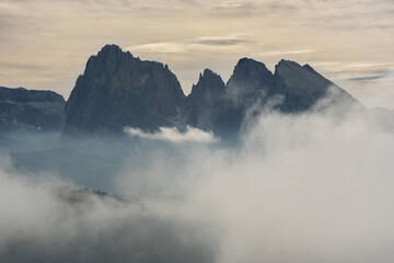 Fototapeta na wymiar Beautiful landscape in Dolomite National Park, Unesco world Heritage, Trentino alto Adige, italy