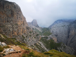 Beautiful landscape in Dolomite National Park, Unesco world Heritage, Trentino alto Adige, italy
