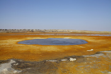 Paysage du désert de Danakil dans le nord de l'Ethiopie