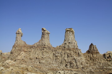 Paysage du désert de Danakil dans le nord de l'Ethiopie