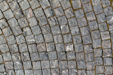 Texture. Granite. Squares. Radial divergence.