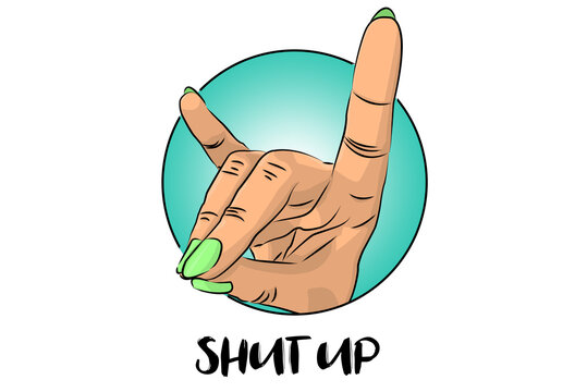 Hold One S Tongue Images Browse 14 Stock Photos Vectors And Video Adobe Stock