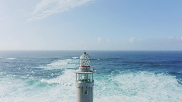 Punta Nariga lighthouse in A Coruna Galicia Spain