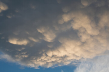 blue sky with clouds