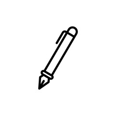 Pen, write icon. line and glyph version, Signature pen outline and filled vector sign. linear and full pictogram. Symbol, logo illustration. Different style icon