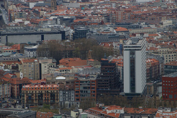 Urbanscape in the city of Bilbao