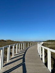 Ecovia Litoral Norte (North Coast Ecoway), walking path in Esposende, Portugal.