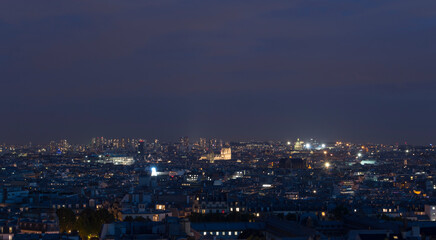 night view of the Paris