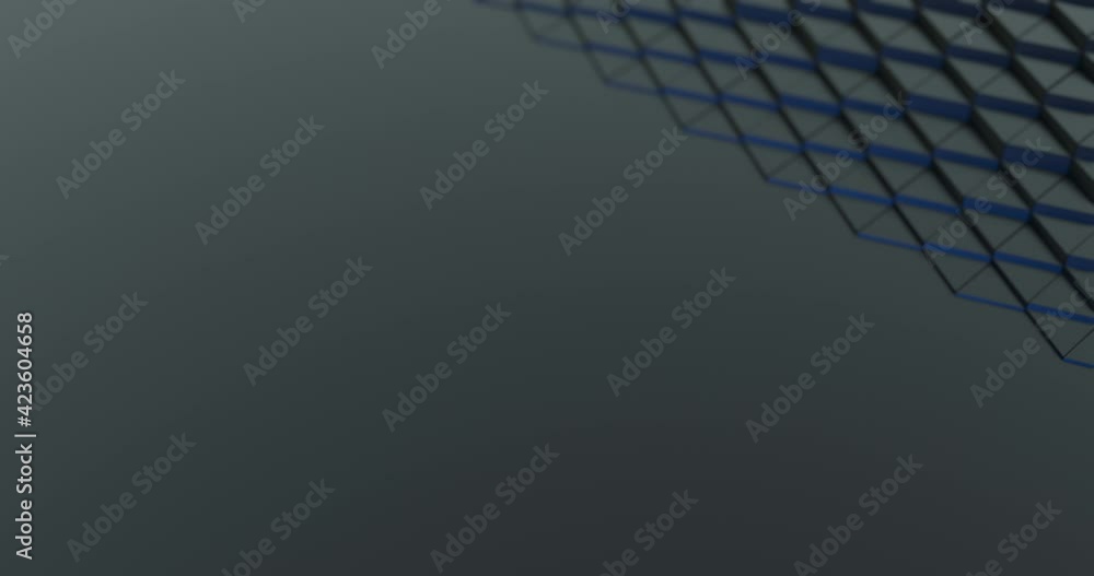 Poster triangles with blue glow abstract motion background. metallic reflection and dynamic style for busin