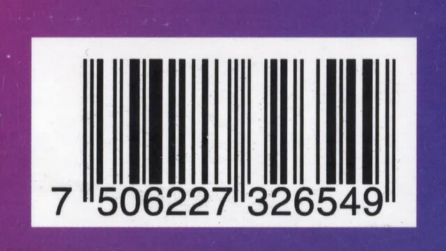 barcode bar code sale motion footage