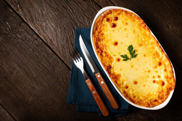 Shepherd's Pie (escondidinho). Typical Brazilian food.