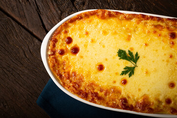Shepherd's Pie (escondidinho). Typical Brazilian food.