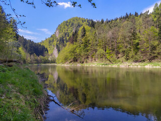View on river Dunajec in national park Pieniny in southern Poland, near city Kroscienko © Peter Polic
