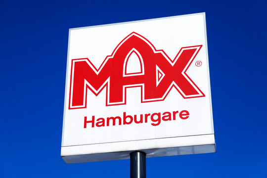 Umea, Norrland Sweden - March 7, 2021: sign for famous Swedish hamburger chain