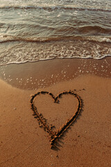 heart on the beach
