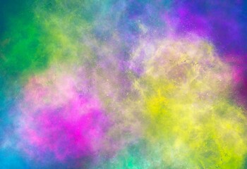 Watercolor paint like gradient background pastel ombre style. Iridescent template for brochure, banner, wallpaper, mobile screen. Neon hologram theme