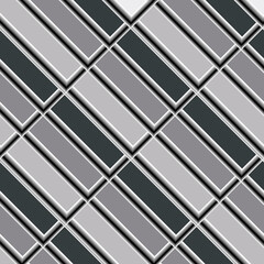 Striped seamless pattern. Diagonal stripes background. Vector repeat modern backdrop. Elegant geometric ornaments in black white gray colors. Monochrome ornamental abstract design. Surface texture