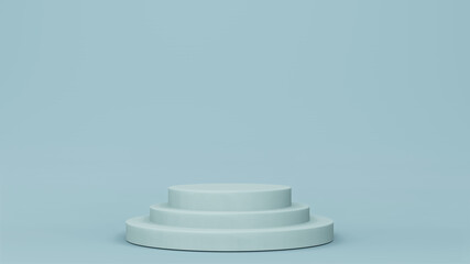 Step Stage Podium  Stage backdrop. 3d rendering