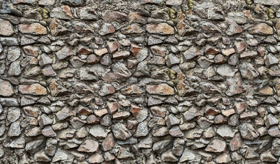 stone wall old and rough background part of an old house