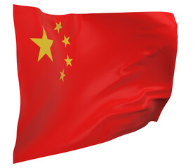 China flag isolated