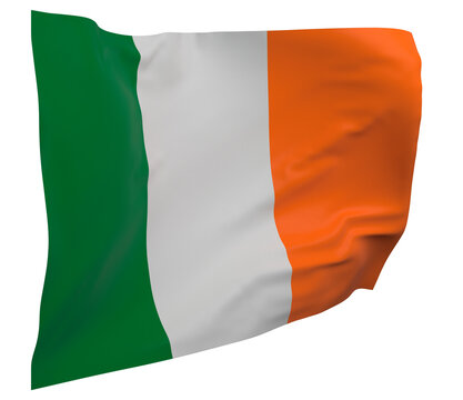 Ireland flag isolated
